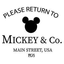 Please Return To Mickey And Co Main Street Usa SVG