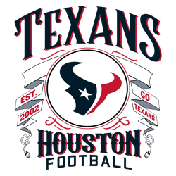 Texans Houston Football 2002 SVG Digital Download