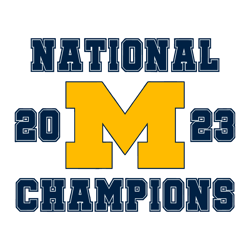 National Champions 2023 Michigan Football SVG