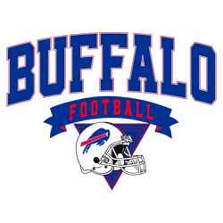 Vintage Buffalo Football Helmet SVG