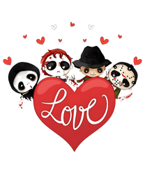 Horror Movies Characters Valentine Love PNG