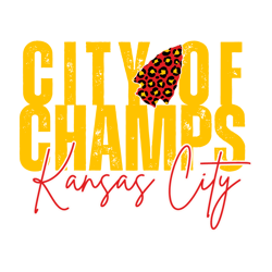 City Of Champs Kansas City Football SVG