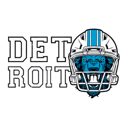 Vintage Detroit Helmet Lion Roar SVG