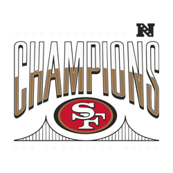 2023 Nfc Conference Champions San Francisco 49ers SVG