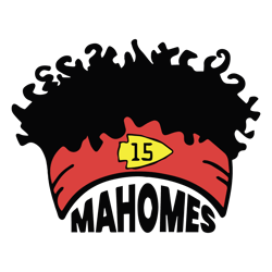 Mahomes 15 Kansas City Football Player SVG