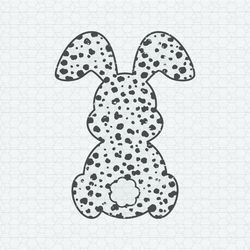 Grunge Dalmatian Bunny Happy Easter SVG