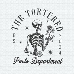 The Tortured Poets Department Skeleton SVG