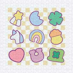 Lucky Charm Shamrock Rainbow Patrick's Day SVG