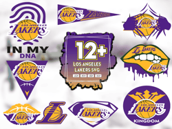 12 Files Los Angles Lakers Svg Bundle, Los Angeles Laykers Lovers