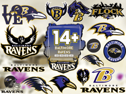15 Files Baltimore Ravens Football Svg Bundle, Ravens Logo Svg, Ravens Lovers