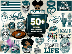 50 Files Designs Philadelphia Eagles Svg Bundle, Eagles Logo Svg, Philadelphia Eagles Lovers