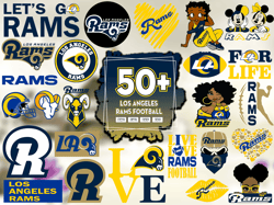 50 Files Los Angeles Rams Football Svg Bundle, Rams Logo Svg, Los Angeles Rams Logo