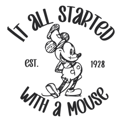 It All Started With A Mouse Steamboat Willie SVG1