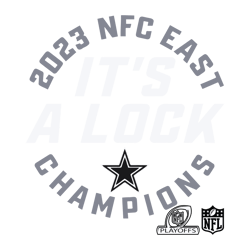 Cowboys It's A Lock 2023 Nfc East Champio1ns SVG