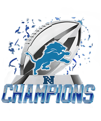 Nfl Detroit Lions Nfc North Champions 2023 PNG