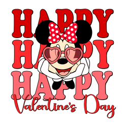 Happy Valentines Day Minnie SVG1