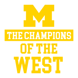 The Champion Of The West Michigan Wolverines SVG