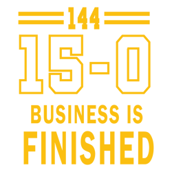 Business Is Finished Michigan 144 Team SVG