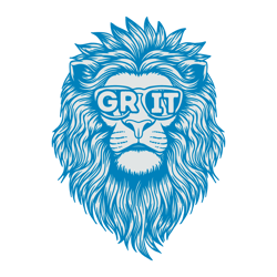 Grit Detroit Football Lion Glasses SVG