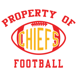 Nfl Property Of Chiefs Football SVG