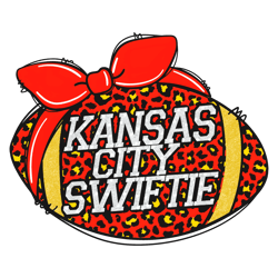 Kansas City Swiftie Bow Headband Football PNG