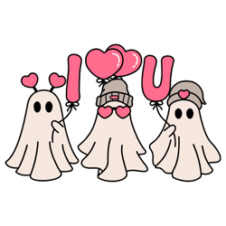 I Love You Ghost Funny Valentine SVG1