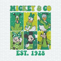 Happy St Patrick's DayMickey And Co Est 1928 PNG