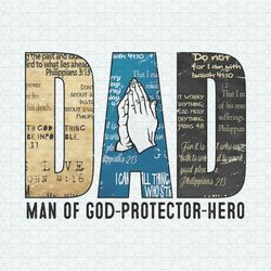 Dad Man Of God Protector Hero PNG