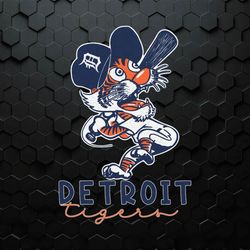 Retro Detroit Tigers Mascot SVG