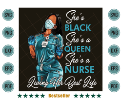 Black Nurse Living Her Best Life Png JB16082021HT7