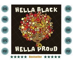 Black Girl Hella Black Hella Proud Png