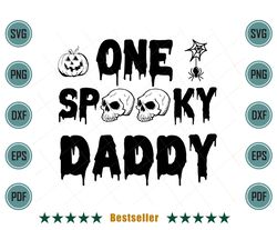 Halloween One Spooky Daddy Family Matching For Dad Svg