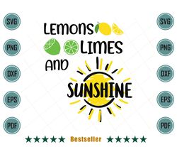 Lemons Limes and Sunshine Kitchen Quote Svg