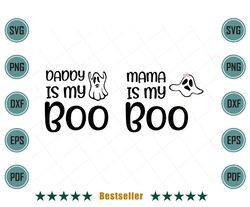 Mama Daddy Ghost Halloween Family Matching Shirt Svg
