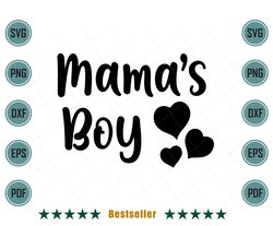 Mamas Boy Family Matching For Baby Boy Toddler Svg