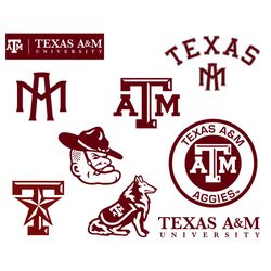texas a&m university logo bundle svg, trending svg, texas university svg, texas a&m svg, tamu logo svg, tamu mascot logo