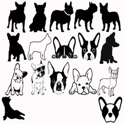 French Bulldog Bundle Png, Trending Png, French Bulldog Png, Bulldog Png, Bulldog Black Png, Bulldog White Png, Dog Paw