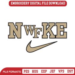 Wake Forest Demon Deacons Nike Logo Embroidery Design Download