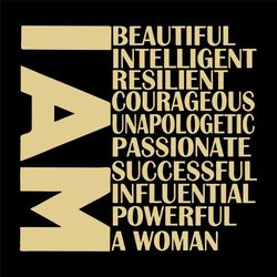 I Am A Woman Svg, Trending Svg, Intelligent Woman Svg, Unapologetic Woman svg, Affirming Words Svg, Positive Words Svg,