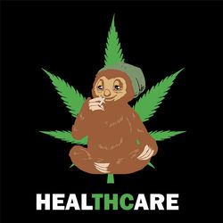 Cannabis Sloth Healthcare Svg, Trending Svg, Weed Svg, Cannabis Svg, Marijuana Svg, Weed Stoner Svg, Stoner Svg, Smoking