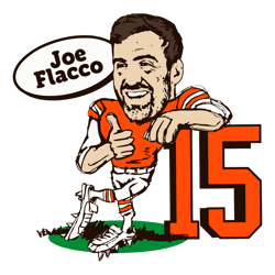 Joe Flacco Cleveland Browns Caricature 15 SVG