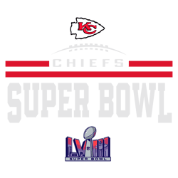 Kansas City Chiefs Football Super Bowl Lviii SVG