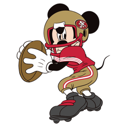 Nfl San Francisco 49ers Mickey Mouse Football SVG