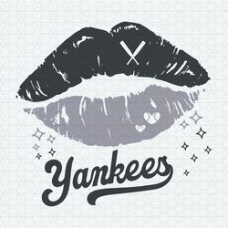 Funny Lips Yankees Baseball Team SVG