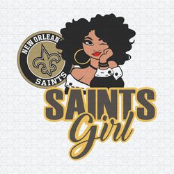 Saints Girl New Orleans Saints Nfl Team SVG