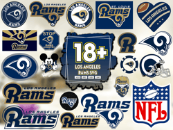 19 Files Los Angeles Rams Svg Bundle, LA Rams Svg, Rams Logo Svg