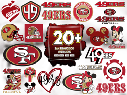 20 Files San Francisco 49ers Svg Bundle, 49ers Logo Svg, 49ers Vector