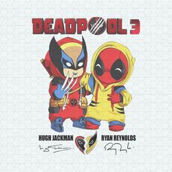 Vintage Deadpool 3 Ryan Reynolds Hugh Jackman PNG