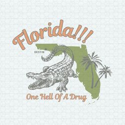 Crocodile Florida One Hell Of A Drug SVG