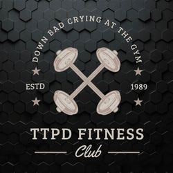 Down Bad Ttpd Fitness Club Estd 1989 SVG